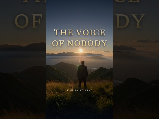 Video thumbnail — The Voice of Nobody — How Soon Is Too Late? #Shorts